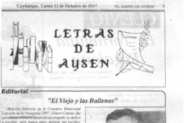 "El Viejo y las ballenas"  [artículo].