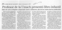 Profesor de la UMACH presentó libro infantil  [artículo].