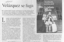 Velázquez se fuga  [artículo].