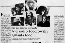 Alejandro Jodorowsky aguanta todo