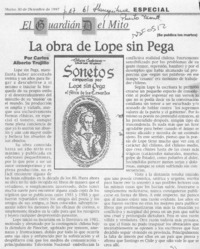 La obra de Lope sin Pega