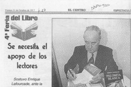 Se necesita el apoyo de los lectores  [artículo].