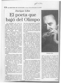 El poeta que bajó del Olimpo  [artículo] C. A. D.