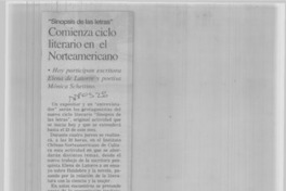 Comienza ciclo literario en el Norteamericano