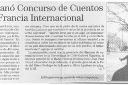 Miguel Littin ganó concurso de cuentos de Radio Francia Internacional  [artículo].