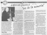 Lafourcade fomenta el "oro de la memoria" (entrevista)