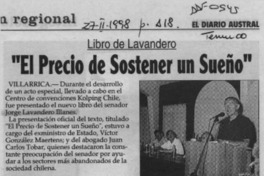 "El Precio de sostener un sueño"  [artículo].