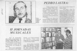 Pedro Lastra  [artículo].