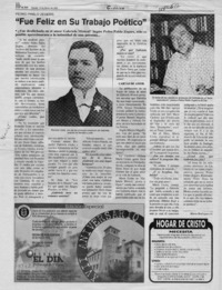 "Fue feliz en su trabajo poético"  [artículo] Mario Rodríguez O.