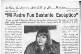 "Mi padre fue bastante escéptico"  [artículo] Mario Rodríguez O.