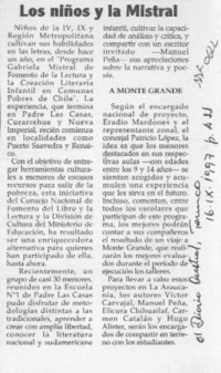 Los Niños y la Mistral  [artículo].