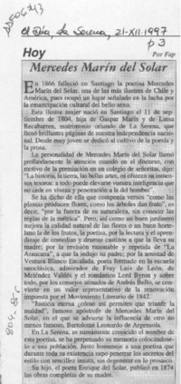 Mercedes Marín del Solar  [artículo] Fap.