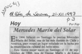 Mercedes Marín del Solar  [artículo] Fap.