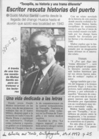 Escritor rescata historias del puerto  [artículo].