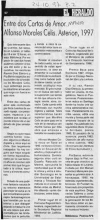 Entre dos cartas de amor  [artículo].