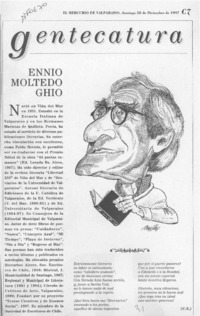 Ennio Moltedo Ghio  [artículo] C. S.