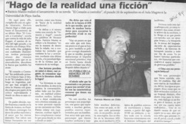 "Hago de la realidad una ficción"  [artículo].