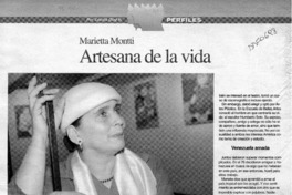 Artesana de la vida  [artículo] Cecilia Díaz R.