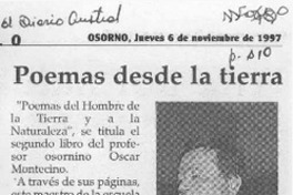 Poemas desde la tierra  [artículo].