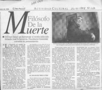 Filósofo de la muerte