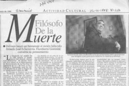 Filósofo de la muerte