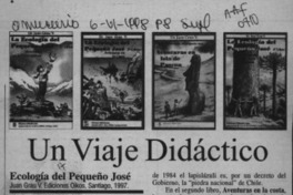 Un viaje didáctico  [artículo] Antonio Muñoz B.