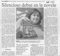 Silencioso debut en la novela  [artículo].