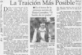 La traición más posible  [artículo] Carolina Andonie Dracos.