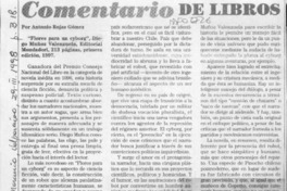 "Flores para un Cyborg"  [artículo] Antonio Rojas Gómez.