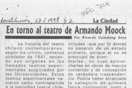 En torno al teatro de Armando Moock