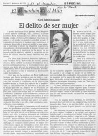 El delito de ser mujer  [artículo] Iván Carrasco M.
