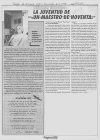 La juventud de un maestro de noventa