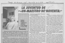 La juventud de un maestro de noventa