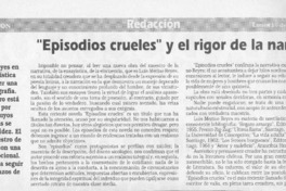 "Episodios crueles" y el rigor de la narrativa  [artículo] Eugenio García Díaz.