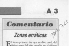 Zonas erráticas  [artículo] Milena Bravo Toro.
