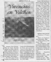 Vivencias en Vilches  [artículo].