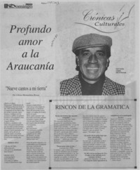 Profundo amor a la Araucanía