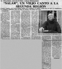 "Salar", un viejo canto a la Segunda Región