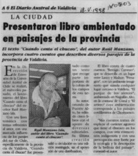 Presentaron libro ambientado en paisajes de la provincia  [artículo].