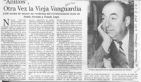 "Anillos", otra vez la vieja vanguardia
