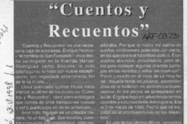"Cuentos y recuentos"