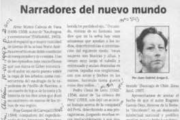 Narradores del nuevo mundo  [artículo] Juan Gabriel Araya G.