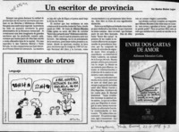 Un escritor de provincia  [artículo] Marino Muñoz Lagos.