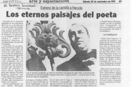 Los Eternos paisajes del poeta  [artículo].