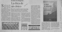 La Etica de un cínico  [artículo].