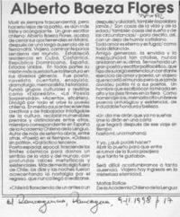 Alberto Baeza Flores