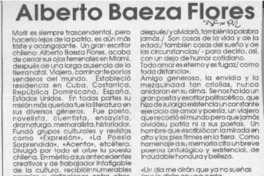 Alberto Baeza Flores