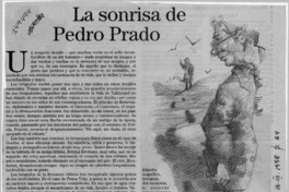 La sonrisa de Pedro Prado