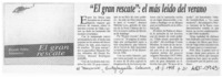 "El Gran rescate", el más leído del verano  [artículo].