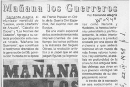 Mañana los guerreros  [artículo].